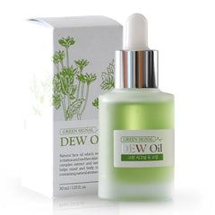 Green Signal Dew Oil bottle with packaging on a white background