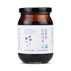 Jar of EaseLand Balloon flower Syrup product with a white label on a white background