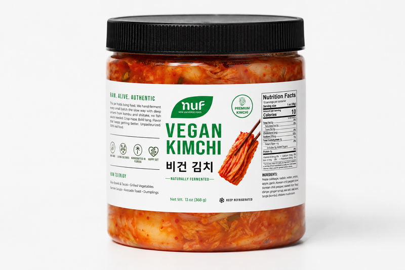 Vegan Kimchi – No Fish Sauce, No MSG | New Universe Food