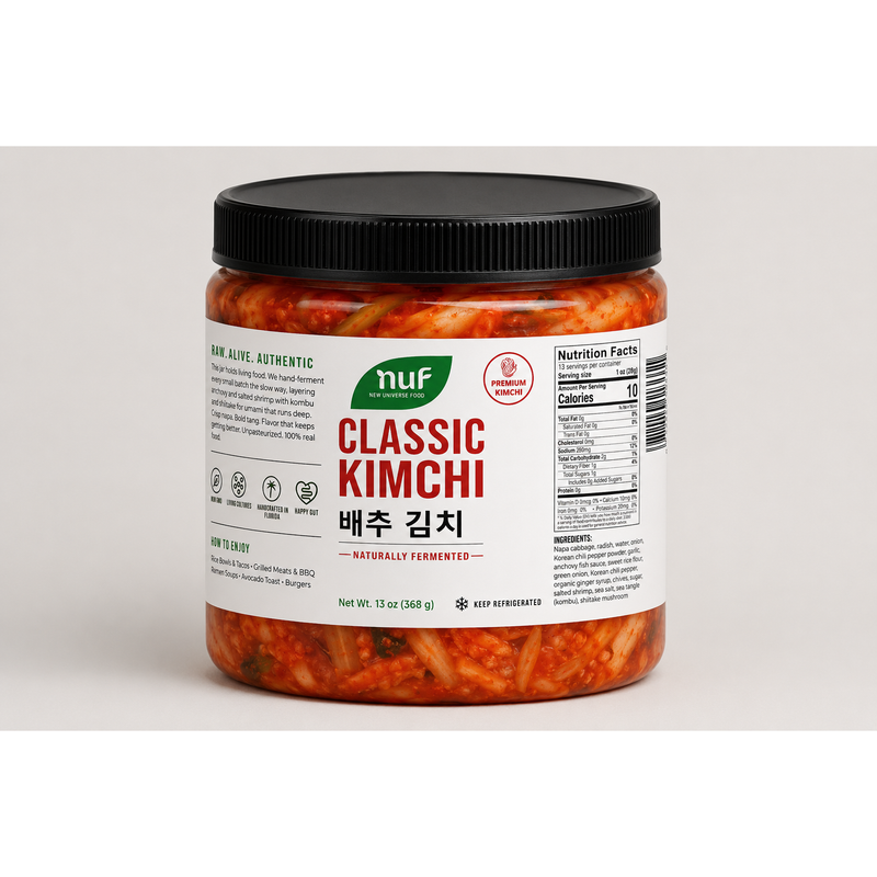 Classic Kimchi – Traditional Fermented Napa Cabbage | New Universe Food