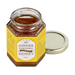 Open Jar of New Universe Food Ginger Infused Honey