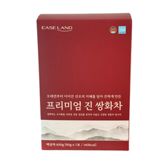 Red packaging box with white text and mountain design on a white background
