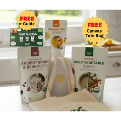Self Balancing Food Vegetable and Ancient Grain & Immuni-Tea Set w/eGuide & Tote Bag