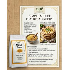 AVAILABLE FOR PRE-ORDER Organic Millet Flour 1.5 lbs (Gluten-Free) | Light & Easy-to-Digest Baking Flour