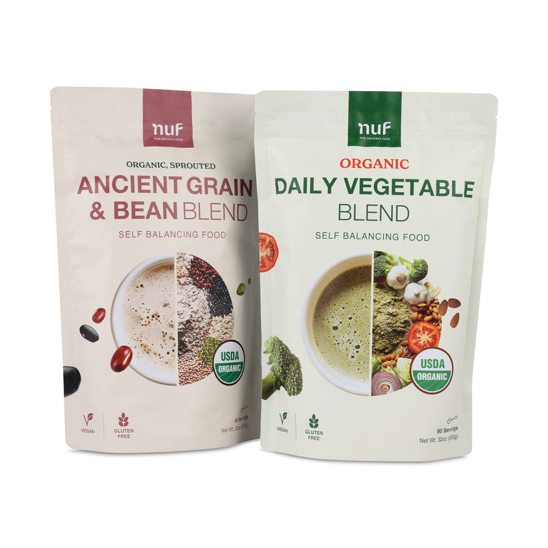 Organic Self Balancing Food Vegetable and Ancient Grain & Bean Set