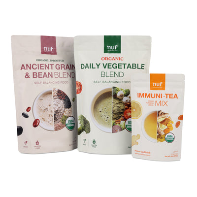 Organic Self Balancing Food Vegetable and Ancient Grain & Immuni-Tea Set