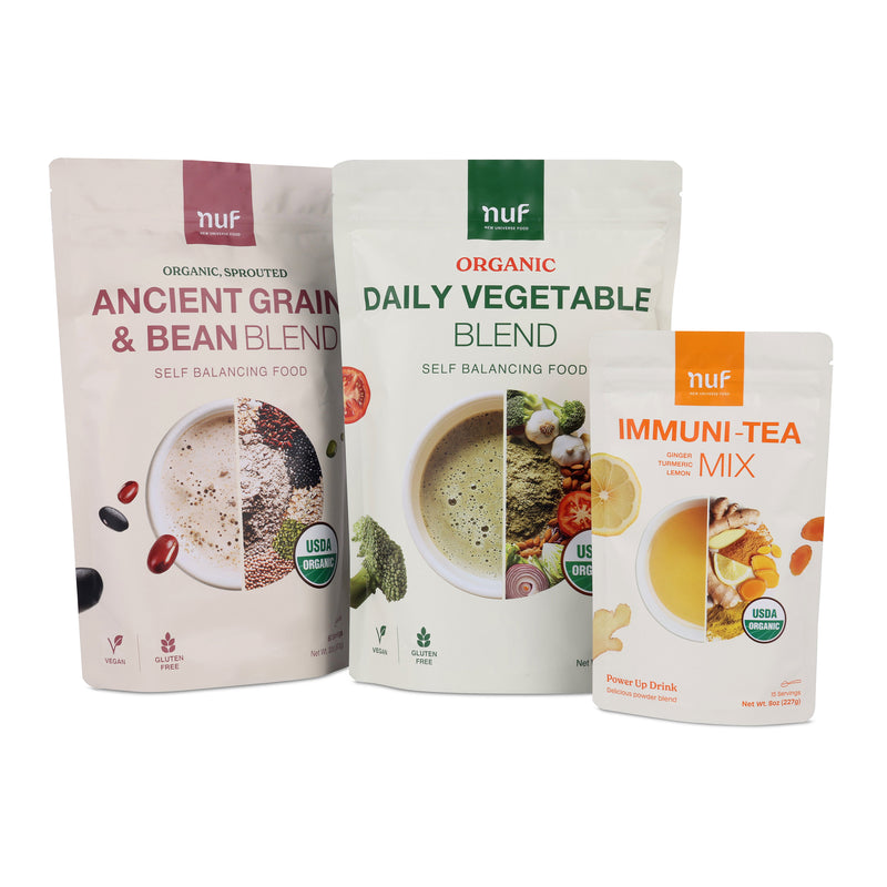 Organic Self Balancing Food Vegetable and Ancient Grain & Immuni-Tea Set