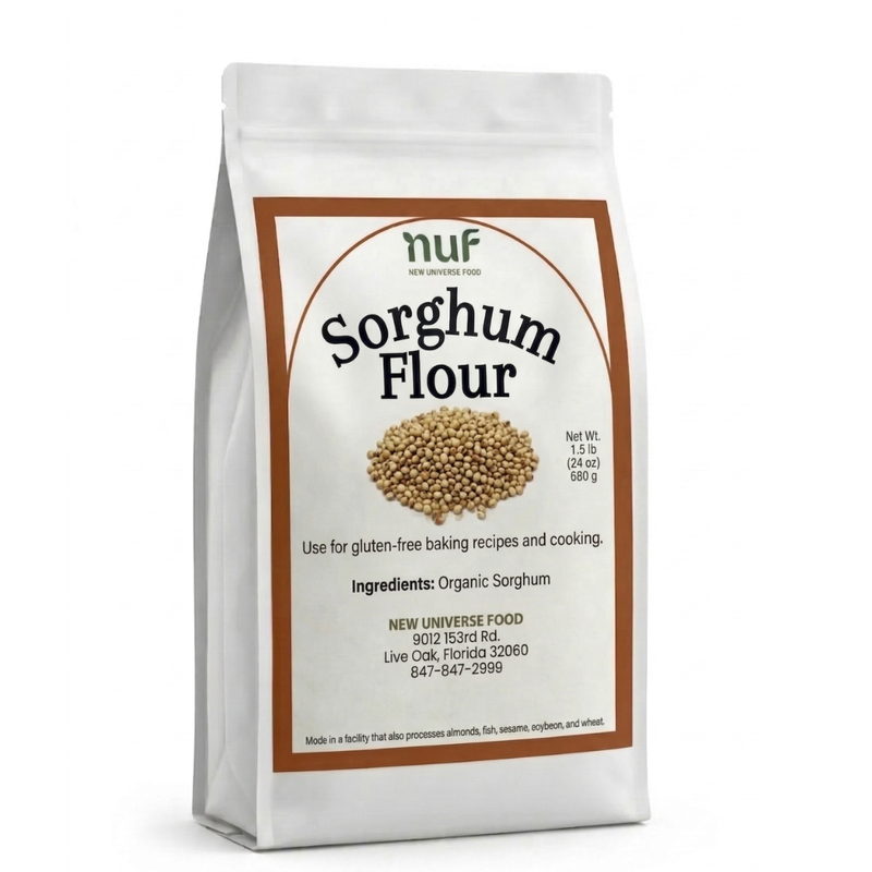 AVAILABLE FOR PRE-ORDER Organic Sorghum Flour 1.5 lbs (Gluten-Free) | Whole Grain Baking Flour Alternative